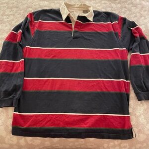 Vintage Striped Long Sleeve Collared Shirt from Haggar